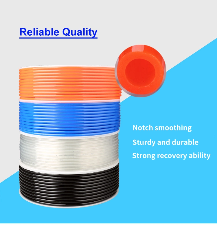 PU4X2.5 6X4 8X5 10X6.5 12X8mm Pneumatic PU Hose Manufacturer and Supplier Air Hose PU Tube for Hydraulic Tools Pneumatic TPU Tube