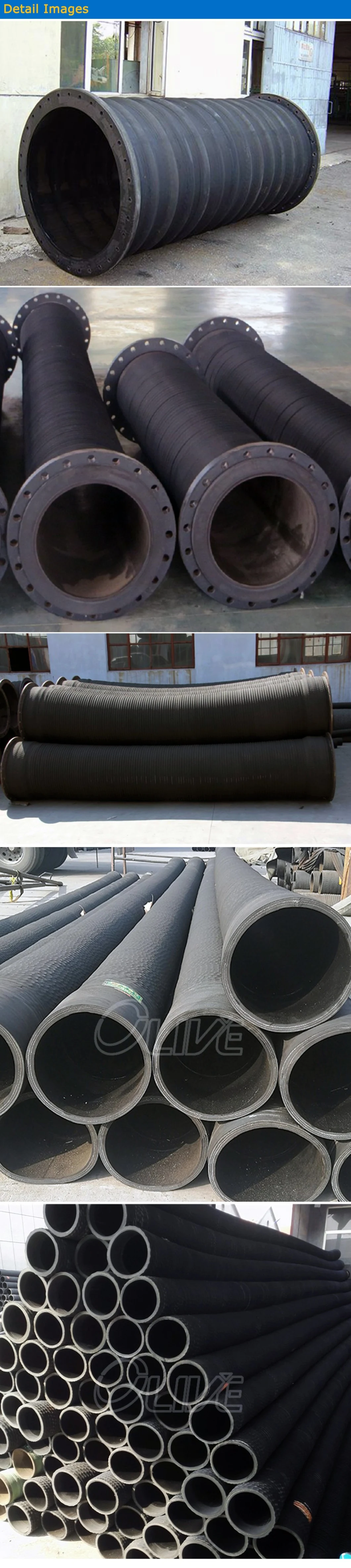 3/4 Inch Wrap Surface Dreging Rubber Water Suction Industrial Hose
