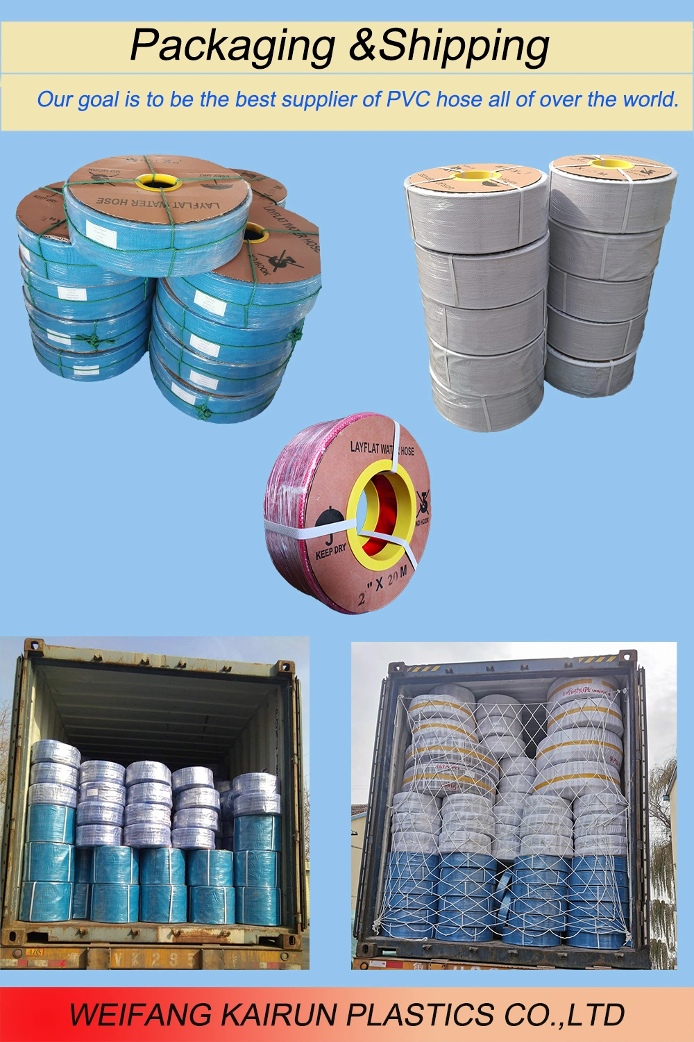 Factory Offer Flexible PVC Water Hose Pipe, Expandable Garden Hose, PVC Jacket Fire Hose