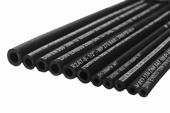 Industrial Flexible High Pressure Steel Wire Hydraulic Rubber Fuel Oil Hose with Fitting Factory