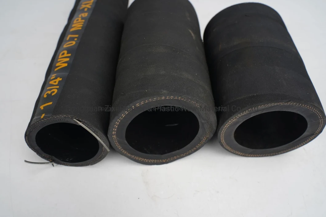 Industrial Anti Abrasion Low Pressure Flexible Fiber Braid Rubber Hose with Weather Resistant