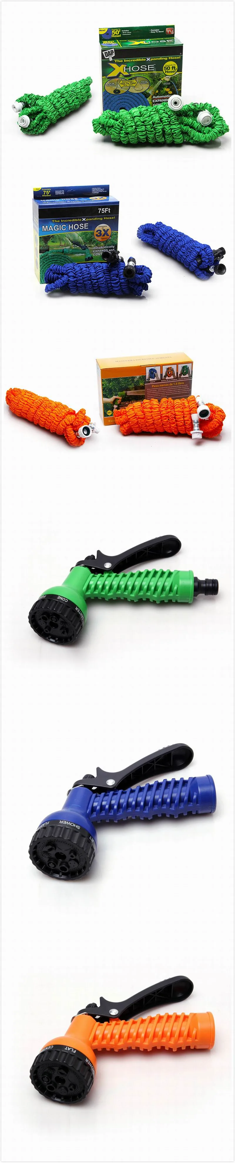 Expandable Margic Garden Hose for Wahsing Car