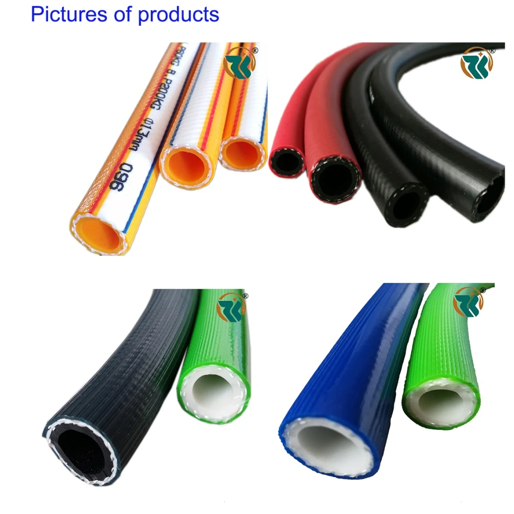 Agriculture Irrigation High Pressure Spray Flexible 6mm/8mm/8.5mm/12mm Yellow Blue Color Plastic PVC Pipe Braided Garden Water Air PVC Hose