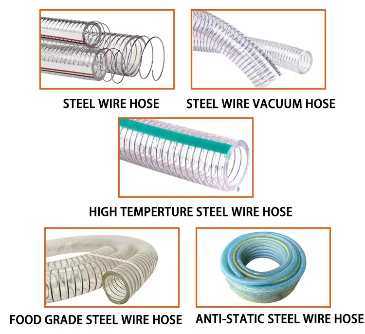 Anti-UV PVC Plastic Steel Wire Reinforced Hose Water