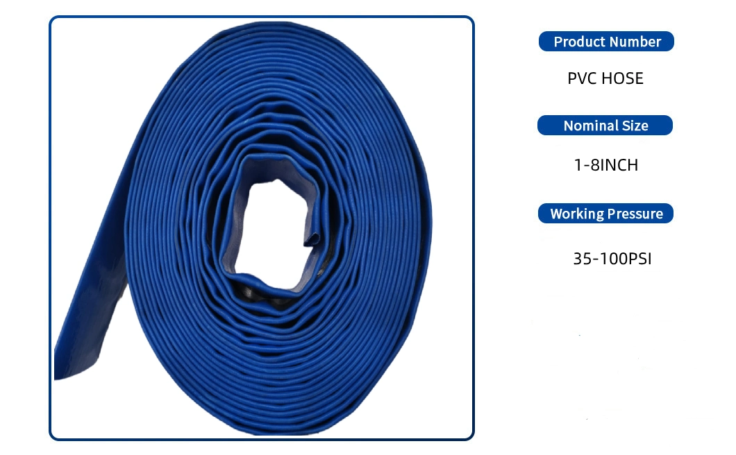 Industrial PVC Layflat Water Hose for Sewage Treatment