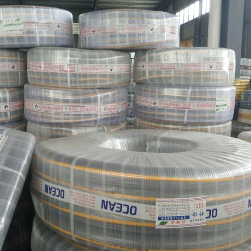 Flexible Clear PVC Spring Spiral Steel Wire Reinforced Water Fuel Suction Discharge Conduit Pipe Hose