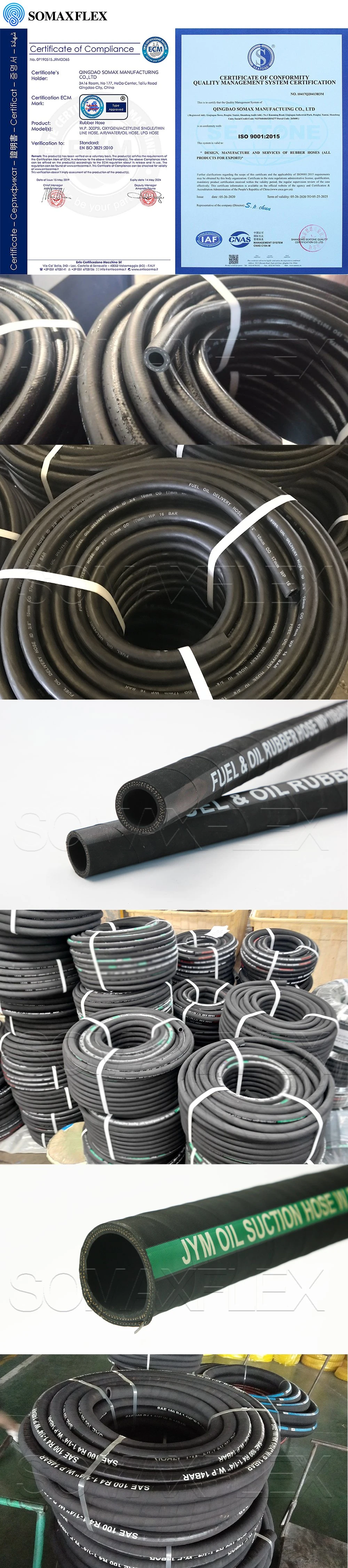Industrial High Pressure Flexible Corrugated Oil Suction and Discharge Hose